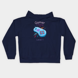 Gamer in Training Level 1 Baby Toddler Kids Hoodie